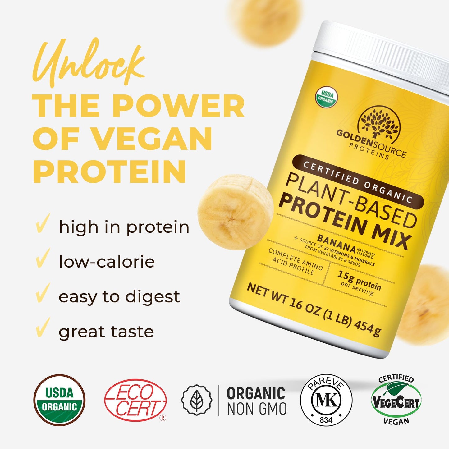 Banana - Organic Plant-Based Protein Mix