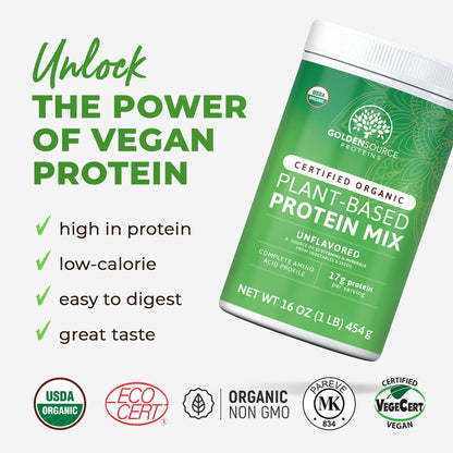 Unflavored - Organic Plant-Based Protein Mix