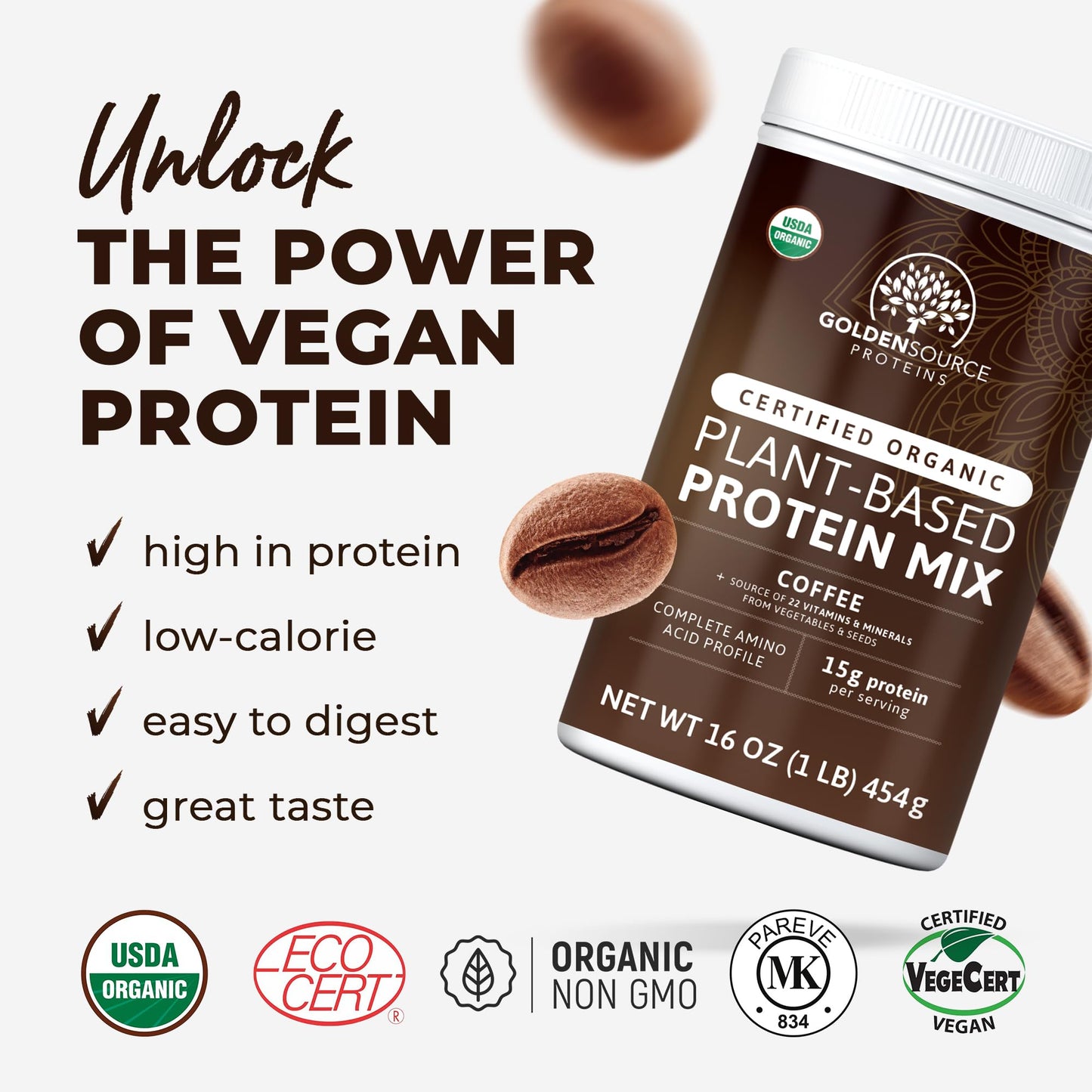 Coffee - Organic Plant-Based Protein Mix