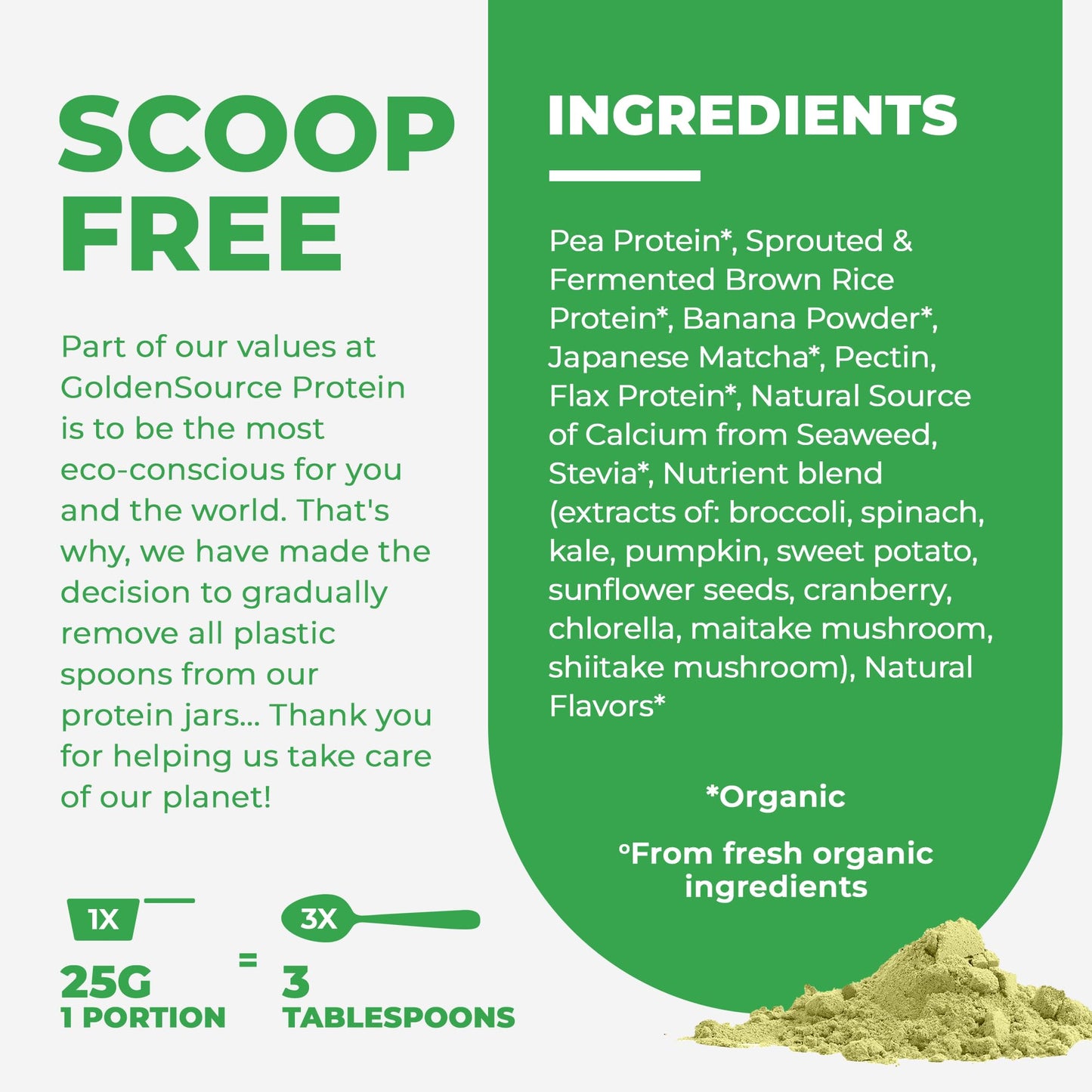 Matcha - Organic Plant-Based Protein Mix