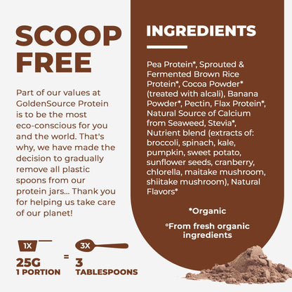 Chocolate - Organic Plant-Based Protein Mix