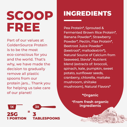 Strawberry - Organic Plant-Based Protein Mix