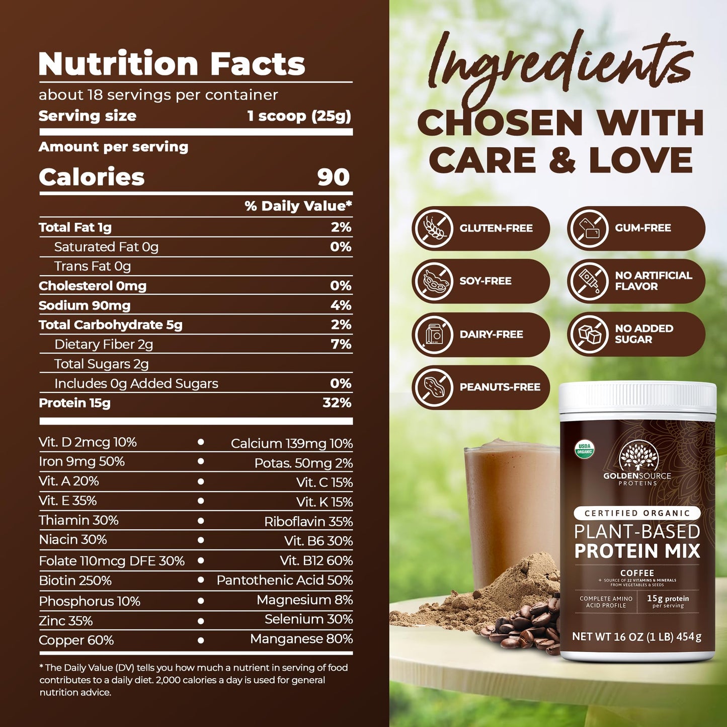 Coffee - Organic Plant-Based Protein Mix