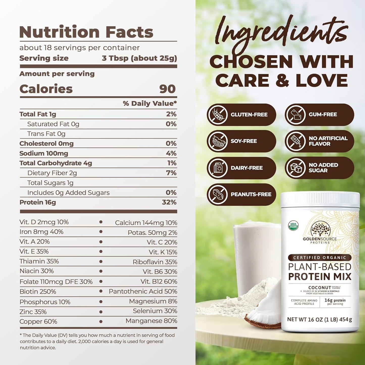 Coconut - Organic Plant-Based Protein Mix