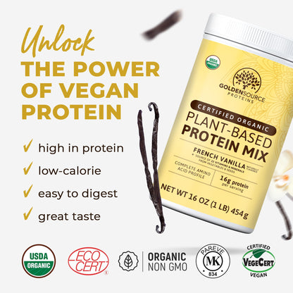 French Vanilla - Organic Plant-Based Protein Mix