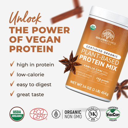 Vanilla Chai - Organic Plant-Based Protein Mix